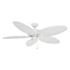 Honeywell Ceiling Fans Duval, 52 in. Indoor/Outdoor Ceiling Fan with No Light, White 50206-40